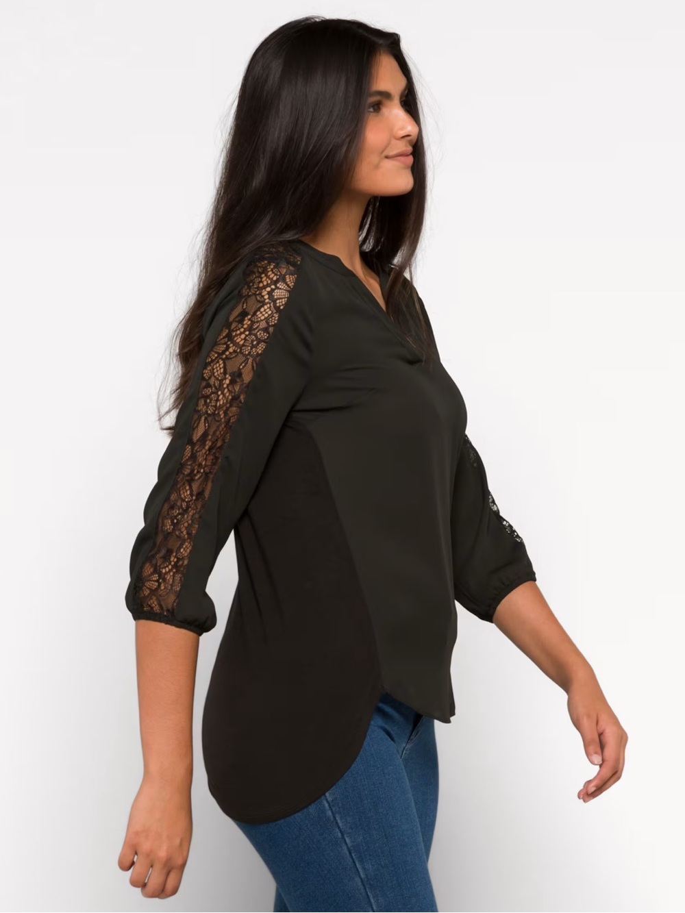 Fortune and Ivy Callista Lace Detail Top Size XL
